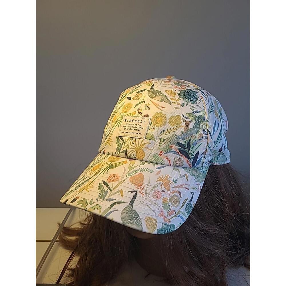 Nike Golf ENEMIES OF THE COURSE Leather Strap back Hat Cap RARE HTF